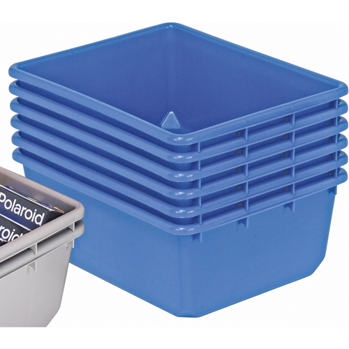 Contenants emboîtables QuanTub, 19" la x 24,5" p x 9,5" h, Bleu D. Morneault & Fils