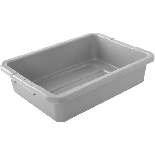 Boîtes utilitaires - Gris, 5" ha x 15" p x 20" lo, Plastique, Gris D. Morneault & Fils