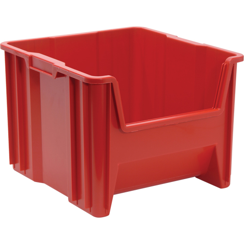 Giant Stacking Containers, 16.5" W x 17.5" D x 12.5" H, Red D. Morneault & Fils