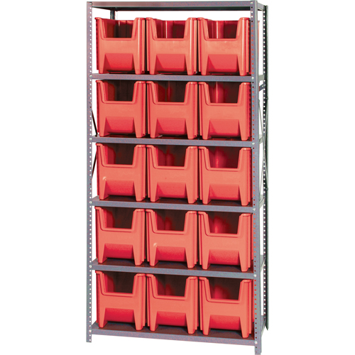 &eacute;l&eacute;ment de rayonnage, Acier, Sans boulons, Capacit&eacute; 800 lb, 36" la x 75" h x 18" p D. Morneault & Fils
