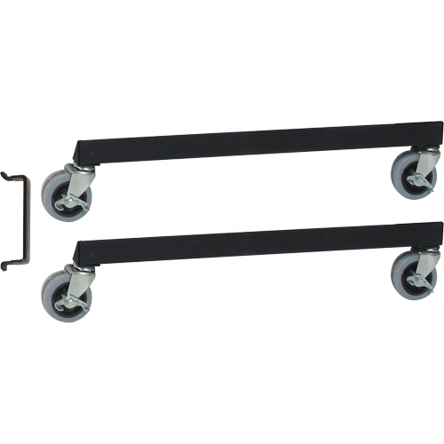 Ensemble mobile de support sur pied pour casiers de rangement &agrave; emboîtement D. Morneault & Fils