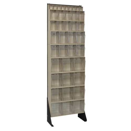 Tip-Out Bins Stand, 23-5/8" W x 8" D x 75" H, 36 Drawers D. Morneault & Fils