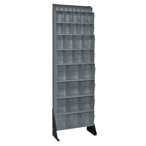 Tip-Out Bins Stand, 23-5/8" W x 8" D x 75" H, 36 Drawers D. Morneault & Fils