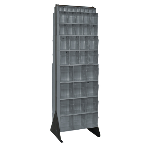 Tip-Out Bins Stand, 23-5/8" W x 16" D x 75" H, 72 Drawers D. Morneault & Fils