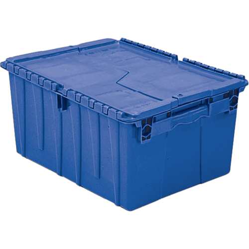 Flipak&reg; Polyethylene Plastic (PE) Distribution Containers, 23.9" x 19.6" x 12.6", Blue D. Morneault & Fils