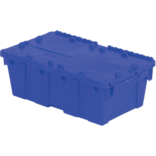Flipak&reg; Polyethylene Plastic (PE) Distribution Containers, 19.7" x 11.8" x 7.3", Blue D. Morneault & Fils