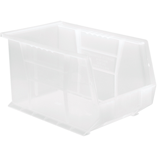 Bac transparent ultra empilable & suspendable, 8-1/4" la, 8" h x 13-5/8" p, Transparent D. Morneault & Fils