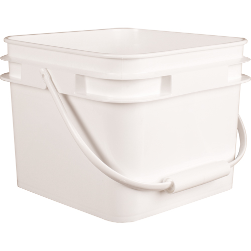 Seau carr&eacute;, Plastique, 2,1 gal. D. Morneault & Fils
