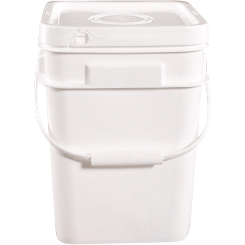 Seau carr&eacute;, Plastique, 4 gal. D. Morneault & Fils