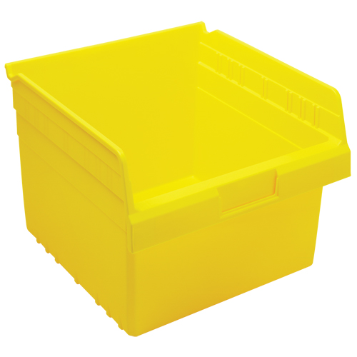 Store-Max Shelf Bins, 11-1/8" W x 8" H x 11-5/8" D, Yellow, 44 lbs. Capacity D. Morneault & Fils