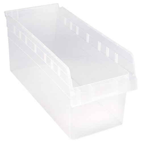 Bacs pour &eacute;tag&egrave;re Store-Max, 8-3/8" la x 8" H x 17-7/8" p, Transparent, Capacit&eacute; 56 lb D. Morneault & Fils