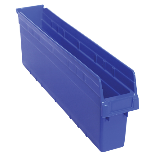 Bacs pour &eacute;tag&egrave;re Store-Max, 4-3/8" la x 8" H x 23-5/8" p, Bleu, Capacit&eacute; 68 lb D. Morneault & Fils