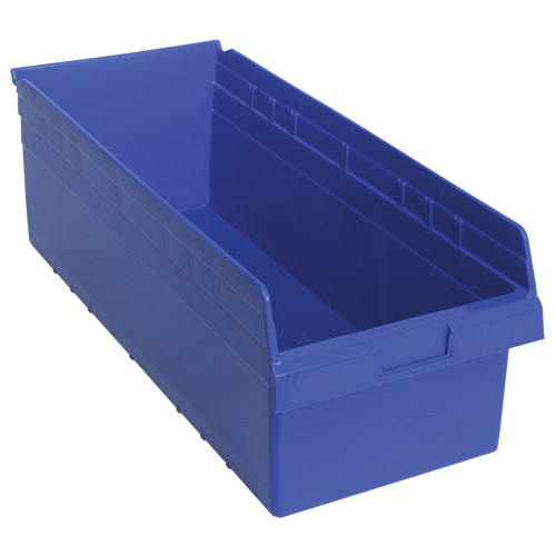 Bacs pour &eacute;tag&egrave;re Store-Max, 11-1/8" la x 8" H x 23-5/8" p, Bleu, Capacit&eacute; 68 lb D. Morneault & Fils