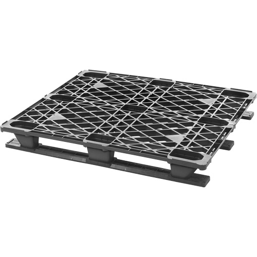 Palette empilable en plastique, Acc&egrave;s de Quatre c&ocirc;t&eacute;s, 48" lo x 40" la x 5-3/5" h D. Morneault & Fils
