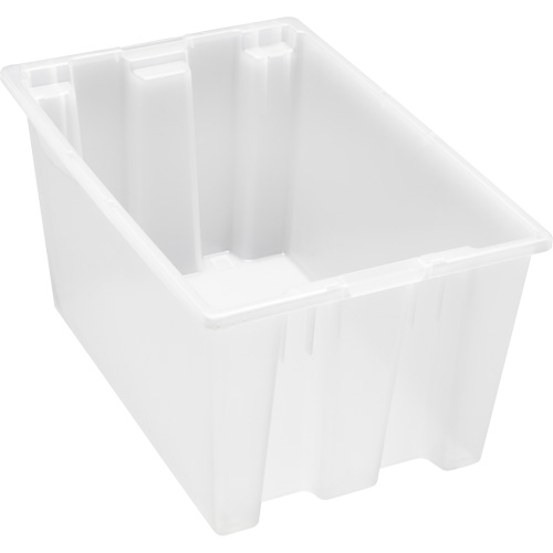 Contenant robuste Stack & Nest, 15" x 19,5" x 29,5", Transparent D. Morneault & Fils