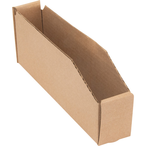 Deep Corrugated Parts Bins, 1-15/16" W x 11-1/4" D x 4-1/2" H, Beige D. Morneault & Fils