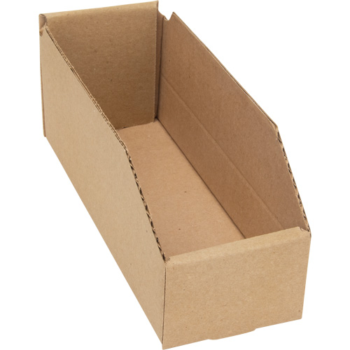 Deep Corrugated Parts Bins, 3-3/4" W x 11-1/4" D x 4-1/2" H, Beige D. Morneault & Fils