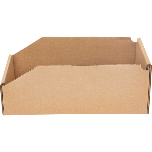 Boîtes profondes en carton ondul&eacute;, 5-3/4" la x 11-1/4" p x 4-1/2" h, Beige D. Morneault & Fils