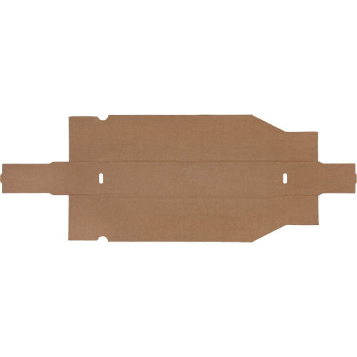Boîtes profondes en carton ondul&eacute;, 1-7/8" la x 17-1/8" p x 4-1/2" h, Beige D. Morneault & Fils