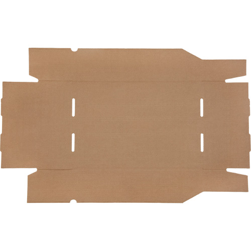 Deep Corrugated Parts Bins, 11-3/4" W x 17-1/4" D x 4-1/2" H, Beige D. Morneault & Fils