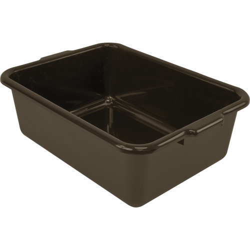 Bac d'entreposage tout usage &agrave; fond plat, 7" ha x 15" p x 21" lo, Plastique, Brun D. Morneault & Fils