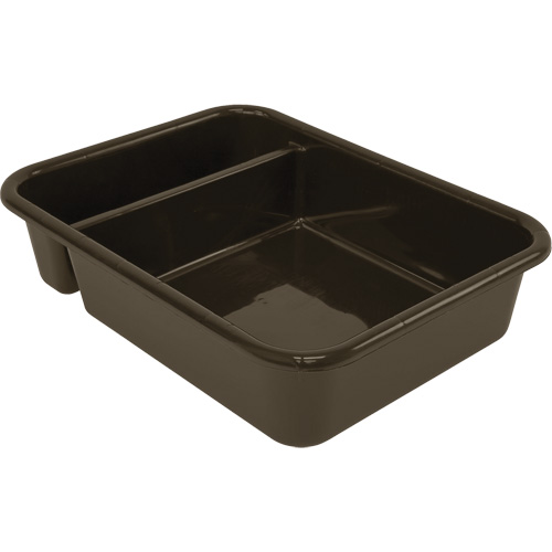 All-Purpose Compartmentalized Storage Tub, 5" H x 15" D x 20" L, Plastic, Brown D. Morneault & Fils