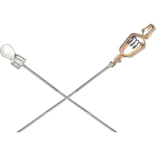 Assemblages l&eacute;gers de c&acirc;bles de masse et de mise &agrave; la terre - Pinces crocodile & raccordements a/borne d'extr&eacute;mit&eacute; de 1/4" D. Morneault & Fils