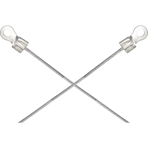 Assemblages l&eacute;gers de cables de masse et de mise &agrave; la terre - Deux raccordements a/borne d'extr&eacute;mit&eacute; de 1/4" D. Morneault & Fils