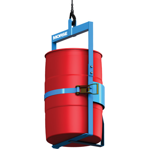 Appareil de levage pour baril avec crochet sur le dessous, Cap. 1000 lb/454 kg D. Morneault & Fils