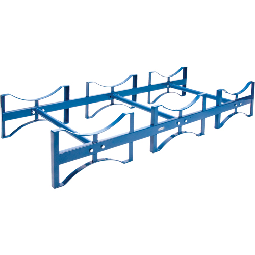 Drum Stacking Rack, 3 Drums, 2400 lbs. Capacity, 71-1/2" W x 30" D x 12-1/2" H D. Morneault & Fils