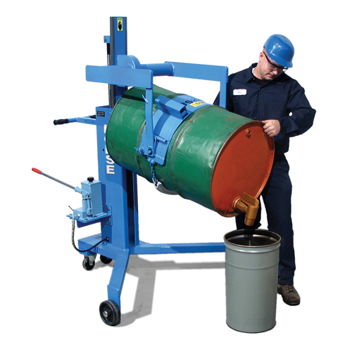 Basculeur - palettiseurs pour barils, 55 gal. US (45 gal. imp.) D. Morneault & Fils