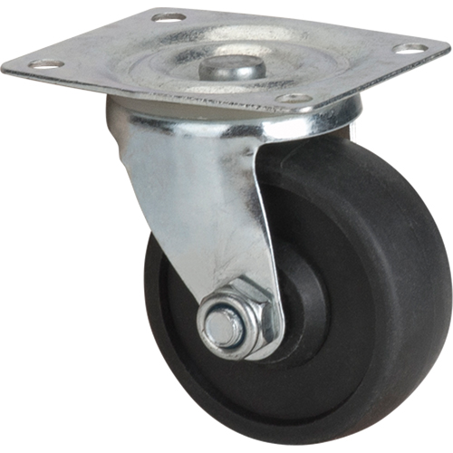 Roulette, Pivotant, 3" (76 mm), Polyol&eacute;fine, 250 lb (113 kg) D. Morneault & Fils