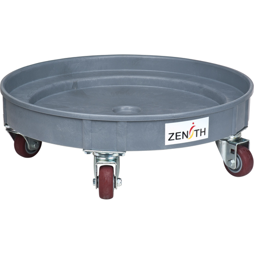 Leak Containment Drum Dolly, 24.25" dia. X 7.625" H, 1.5 US Gal. Spill Cap. D. Morneault & Fils