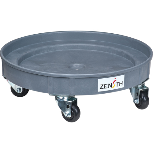Leak Containment Drum Dolly, 24.25" dia. X 7.625" H, 1.5 US Gal. Spill Cap. D. Morneault & Fils