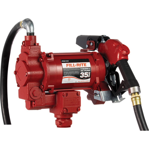 Pompes c. a. utilitaires &agrave; soupape rotative avec embout, 115/230 V, 35 gal./min D. Morneault & Fils