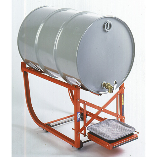 Drum Cradle with Drip Tray, 55 US gal. (45 Imperial Gal.) Capacity, 600 lbs./272 kg Load Limit D. Morneault & Fils