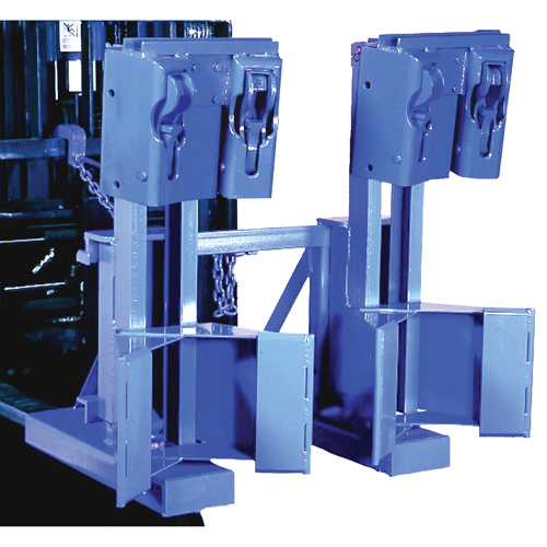 Manipulateur de barils MORSPEED 1500 pour chariot &eacute;l&eacute;vateur, Pour 30 - 85 gal. US (25 - 70 gal. imp.) D. Morneault & Fils