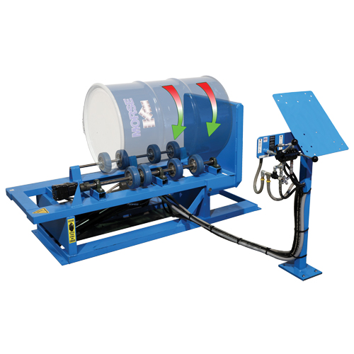 M&eacute;langeur de baril Hydra-Lift, 55 gal. US (45 gal. imp.) Capacit&eacute;, Vitesse variable, 1 CV D. Morneault & Fils