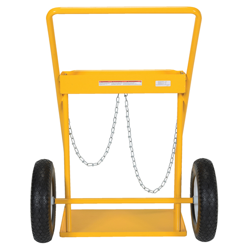 Chariot pour bouteille de gaz, Roues Caoutchouc, Base de 22" la x 14-1/8" lo, 250 lb D. Morneault & Fils