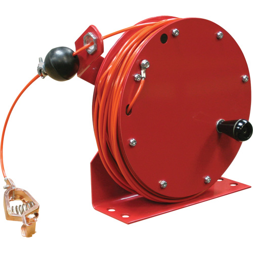 G 3000 Static Discharge Grounding Reel, 100' Length, Heavy-Duty D. Morneault & Fils