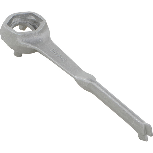 Single Ended Specialty Bung Nut Wrench, 1-1/2" Opening, 4-1/4" Handle, Non-Sparking Aluminum D. Morneault & Fils