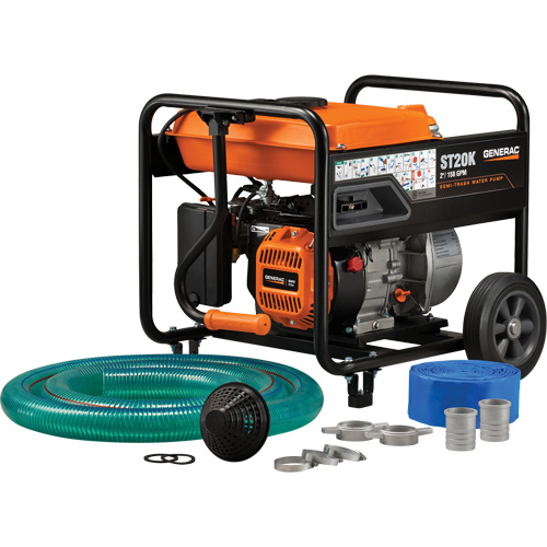 Trousse de pompe &agrave; eau &agrave; semi-r&eacute;sidus, 158 gal./min, 208 cc, 4 cycles OHV D. Morneault & Fils