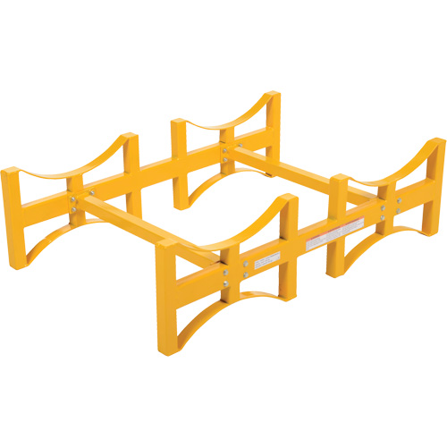 Steel Stackable Drum Rack, 2 Drums, 1600 lbs. Capacity, 45-1/2" W x 29-7/8" D x 12-3/4" H D. Morneault & Fils