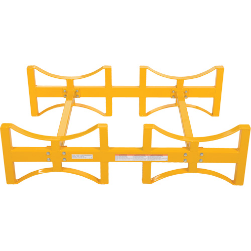 Steel Stackable Drum Rack, 2 Drums, 1600 lbs. Capacity, 45-1/2" W x 29-7/8" D x 12-3/4" H D. Morneault & Fils