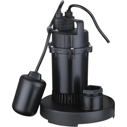 Pompe de puisard submersible thermoplastique, 2560 gal./h, 115 V, 4,6 A, 1/3 CV D. Morneault & Fils
