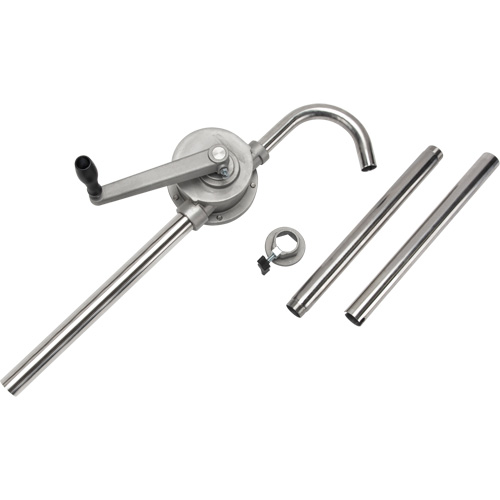 Rotary Type Drum Pump, Stainless Steel, Fits 55 Gal., 12 oz./Stroke D. Morneault & Fils