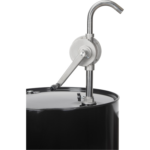 Rotary Type Drum Pump, Stainless Steel, Fits 55 Gal., 12 oz./Stroke D. Morneault & Fils