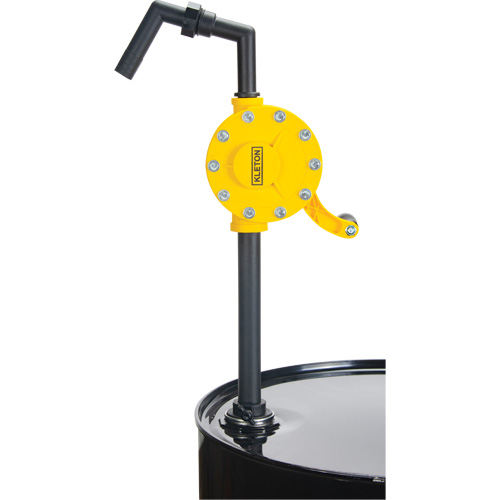 Rotary Type Drum Pump, Polypropylene, Fits 15 - 55 US Gal., 8 oz./Stroke D. Morneault & Fils
