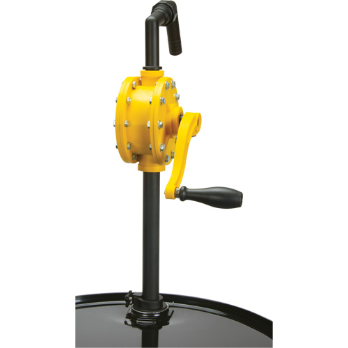 Rotary Type Drum Pump, Polypropylene, Fits 15 - 55 US Gal., 8 oz./Stroke D. Morneault & Fils