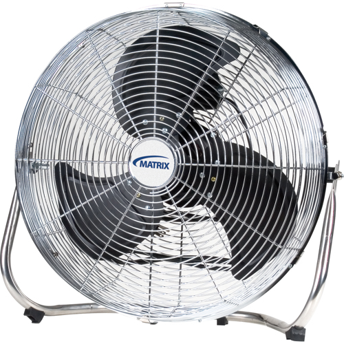 High-Velocity Floor Fan, Commercial, 3 Speed, 18" Diameter D. Morneault & Fils